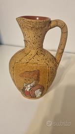 Brocca Sarda terracotta rivestita sughero serigraf