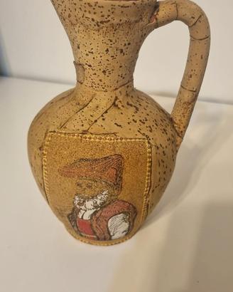 Brocca Sarda terracotta rivestita sughero serigraf