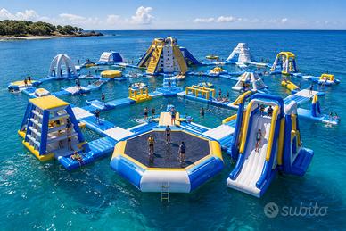 Parco giochi acquatico gallaggiante per spiagge