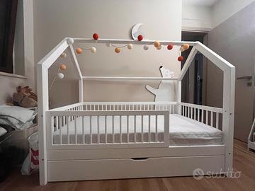 Letto a capanna Monlitcabane 80x160 con casset