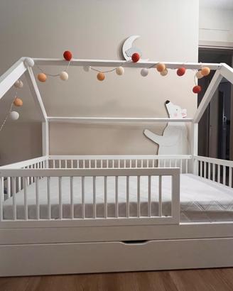 Letto a capanna Monlitcabane 80x160 con casset