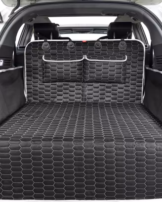 Telo Auto per Cani Bagagliaio con 2 Tasche 185x103
