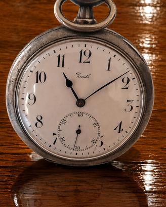 orologio da tasca Zenith in argento 