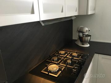 Piano cottura Siemens 75 gas vetro temperato+Wok