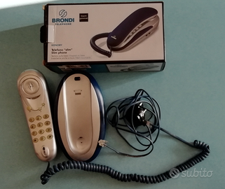 BRONDI telefono "Slim Phone" grigio e blu