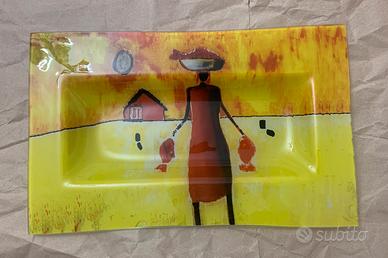 Vassoio in vetro 40 cm X 25 cm