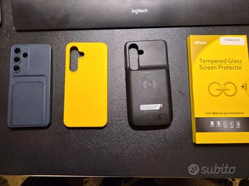 Per Galaxy S24 custodie cover con batteria vetri