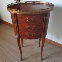 comodino in stile francese in legno pregiato