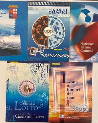 5 folder filatelici