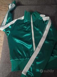 felpa verde ragazza in tessuto acrilico 