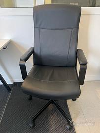 Sedia ufficio girevole IKEA MILLBERGET nera