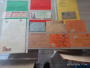 Lotto Regno buste lettere e buoni postali