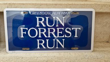 Run Forrest Gump Run targa rara
originale American