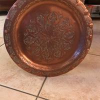 Piatto decorativo in rame