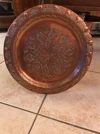 Piatto decorativo in rame