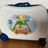 Valigia trolley cavalcabile per bambini