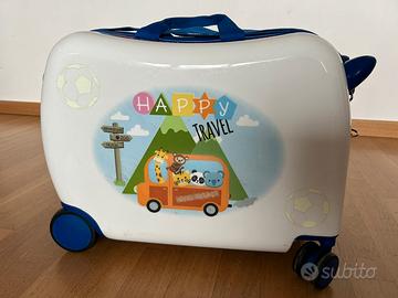 Valigia trolley cavalcabile per bambini