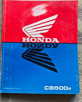 manuale officina moto Honda CB500r