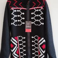 MAGLIONE NERO FANTASIA TG L MEZZA GAMBA UOMO