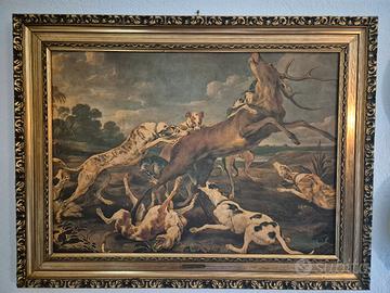 Quadro scena di caccia - Barj-Buzzoni 