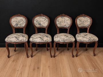 Set di Quattro Sedie Antiche