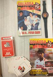 n.2 Riviste Milan con Poster, Adesivi e Gadget