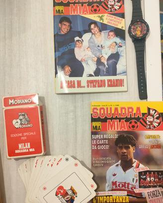 n.2 Riviste Milan con Poster, Adesivi e Gadget