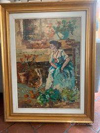 Quadro olio su Tavola Massari