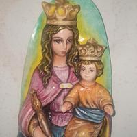 Madonna con bambino Gesù in braccio 