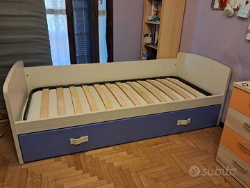 Letto cameretta singolo con doppio sotto