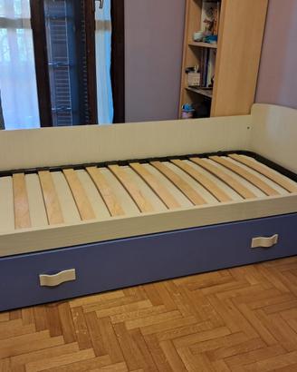 Letto cameretta singolo con doppio sotto
