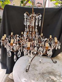 LAMPADARIO CON CRISTALLI