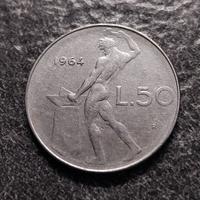 50 Lire 1964 Vulcano 1^tipo Italia