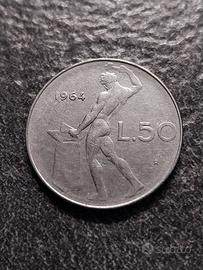 50 Lire 1964 Vulcano 1^tipo Italia
