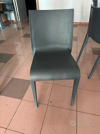 16 sedie moderne da bar antracite