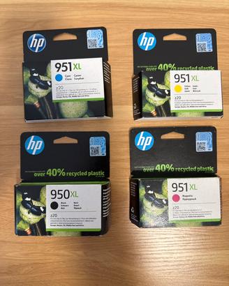 toner originali HP nuovi 950XL e 951XL