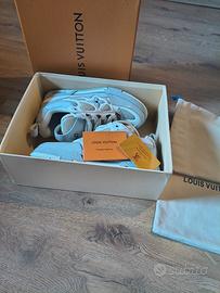 Scarpe LV Skate grigie e bianche taglia 41