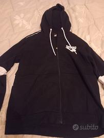 Felpa arena unisex taglia M a zip tasche 