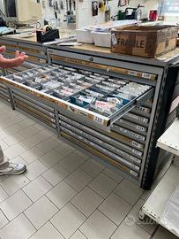 Cassettiera metallo pesante industriale officina