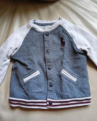 Giacca Felpa College Polo Ralph Lauren Bimbo 18M