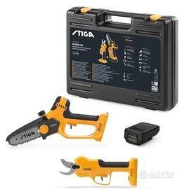 KIT SEGA E CESOIA FORBICE A BATTERIA MARCA STIGA