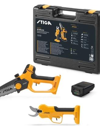 KIT SEGA E CESOIA FORBICE A BATTERIA MARCA STIGA