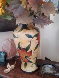 VASO DA SALOTTO CON DECORAZIONE FLOREALE
