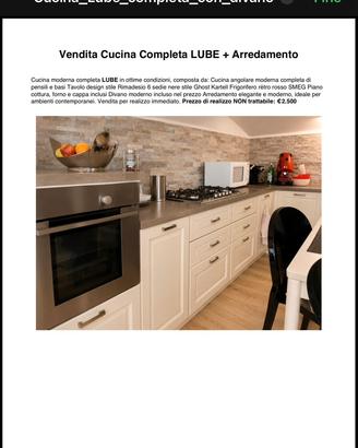 Cucina lube completa