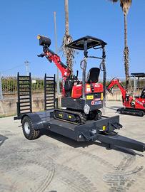 Rimorchio pianale con rampe 25 q.li