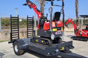 Rimorchio pianale con rampe 25 q.li