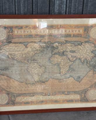 riproduzione mappa del mondo TYPVS ORBIS TERRARVM