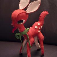 pupazzo vintage tipo panno lenci 