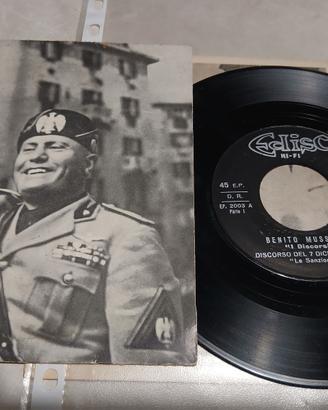 Disco vinile 45 giri  EP Benito Mussolini