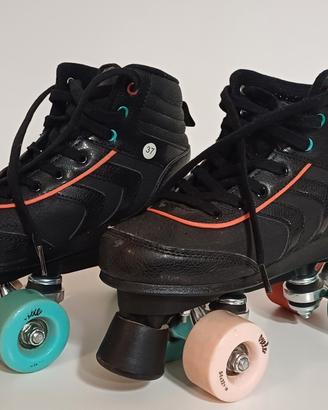 pattini decathlon 37 + set protezioni